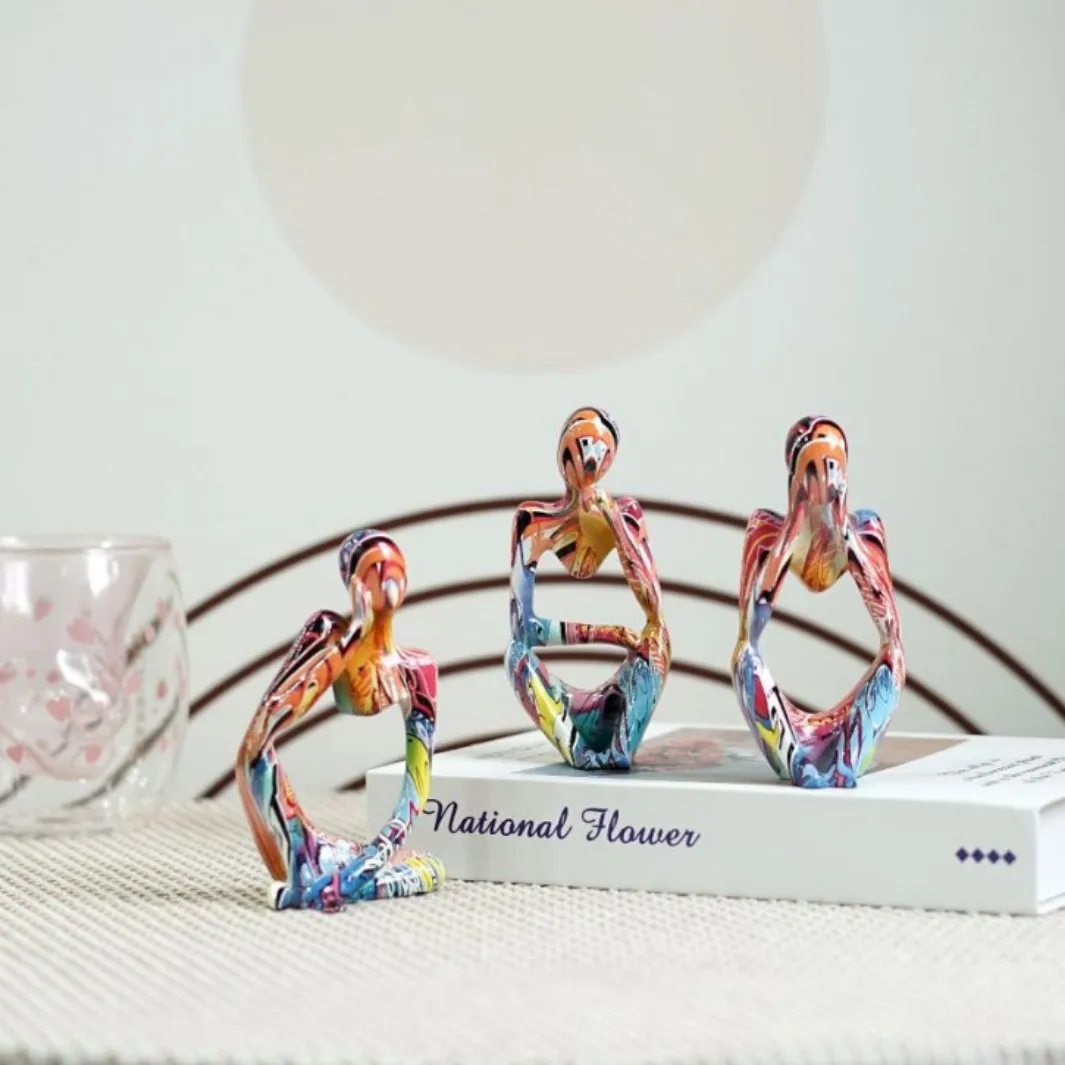 Colorful Abstract Resin Figurine - Handmade Doodle Art, Modern TV Shelf & Entrance Decor
Colorful Abstract Resin Figurine - Handmade Doodle Art, Modern TV Shelf & Entrance Decor