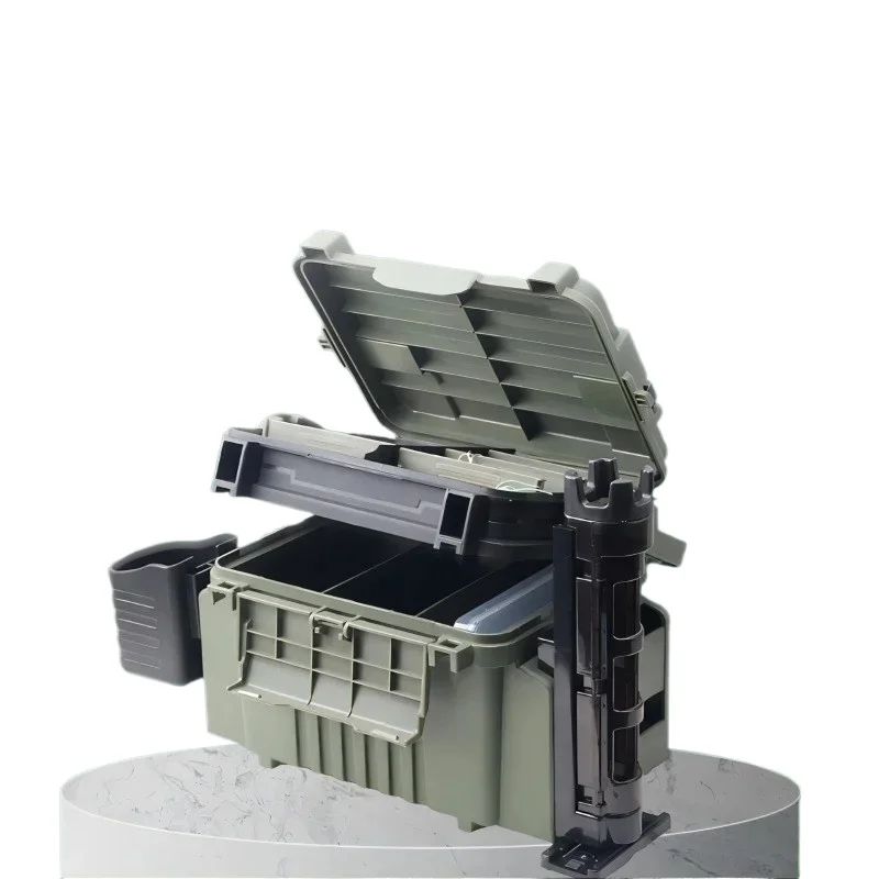 Lure Box Fish Box Lure Bait Storage Box Sea Fishing Rock Fishing Can Sit Reinforced Thickened Large Capacity Multi-layer
Lure Box Fish Box Lure Bait Storage Box Sea Fishing Rock Fishing Can Sit Reinforced Thickened Large Capacity Multi-layer