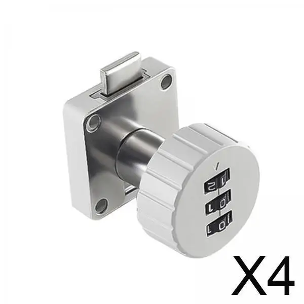 4x кодовый замок для шкафа, комбинированный кулачковый замок без ключа для шкафа, почтового ящика, гардероба, серый круглый 39x39 мм
4x кодовый замок для шкафа, комбинированный кулачковый замок без ключа для шкафа, почтового ящика, гардероба, серый круглый 39x39 мм