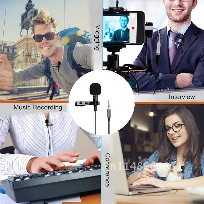 Portable Mini Microphone 3.5mm Lapel Lavalier Mic Clip-on External Buttonhole Microphones for Laptop PC Computer Recording Chat
Portable Mini Microphone 3.5mm Lapel Lavalier Mic Clip-on External Buttonhole Microphones for Laptop PC Computer Recording Chat