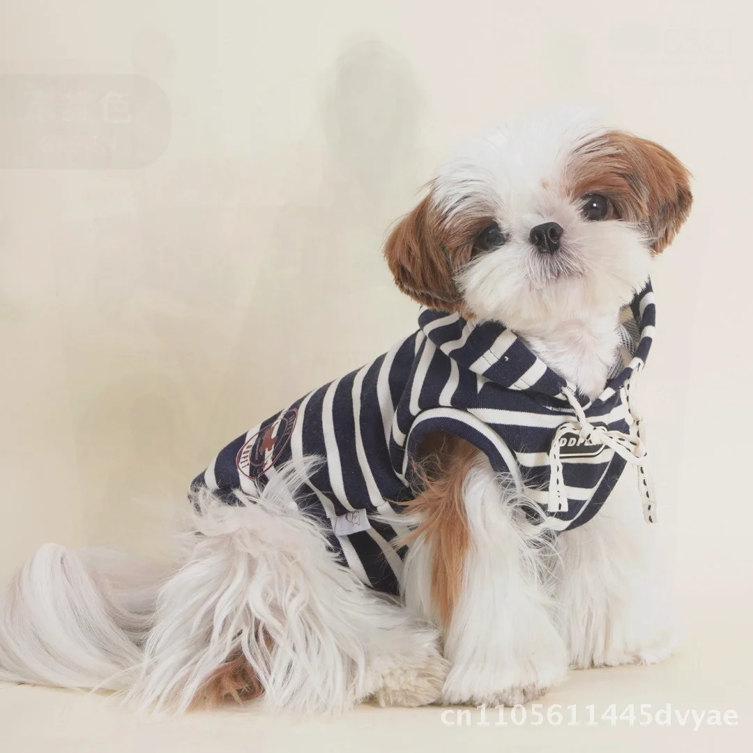 DDPET Ретро свитер с капюшоном для маленьких собак в полоску Bixie Bear Xi Shi Хлопковая одежда для домашних животных осень/зима Fadou Schanery
DDPET Ретро свитер с капюшоном для маленьких собак в полоску Bixie Bear Xi Shi Хлопковая одежда для домашних животных осень/зима Fadou Schanery