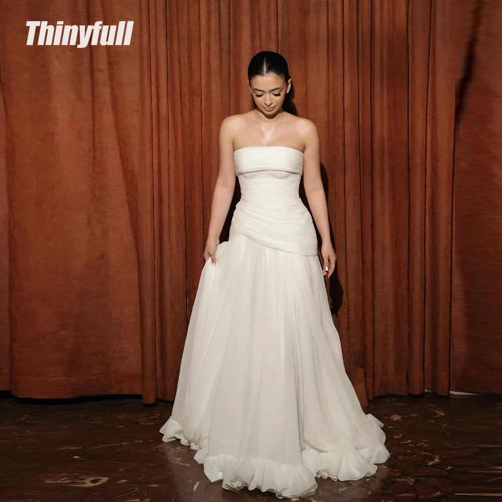Thinyfull Mermaid Chiffon 2026 Prom Dress Strapless Sleeveless Pleat Holiday Style Dress Long Gown Robe De Soirée Customized
Thinyfull Mermaid Chiffon 2026 Prom Dress Strapless Sleeveless Pleat Holiday Style Dress Long Gown Robe De Soirée Customized
