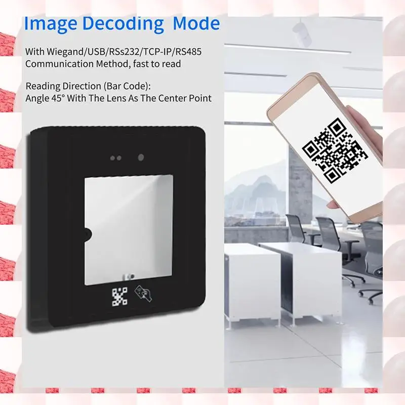 Dynamic Qr Code Access Control Reader Access Control Rfid Card Reader Mobile Phone Card Barcode Scanner Durable Easy To Use ID
Dynamic Qr Code Access Control Reader Access Control Rfid Card Reader Mobile Phone Card Barcode Scanner Durable Easy To Use ID
