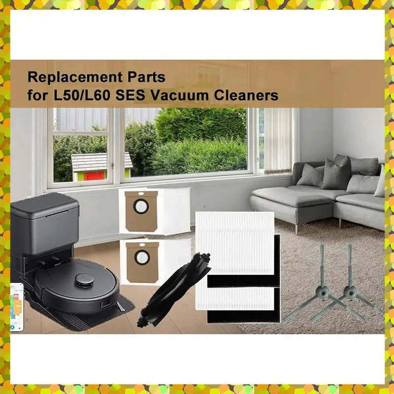 AGLH 15 шт. комплект аксессуаров для Eufy Clean L50/L50 SES/L60/L60, гибридный робот-пылесос, основная боковая щетка, фильтры, мешок для пыли
AGLH 15 шт. комплект аксессуаров для Eufy Clean L50/L50 SES/L60/L60, гибридный робот-пылесос, основная боковая щетка, фильтры, мешок для пыли
