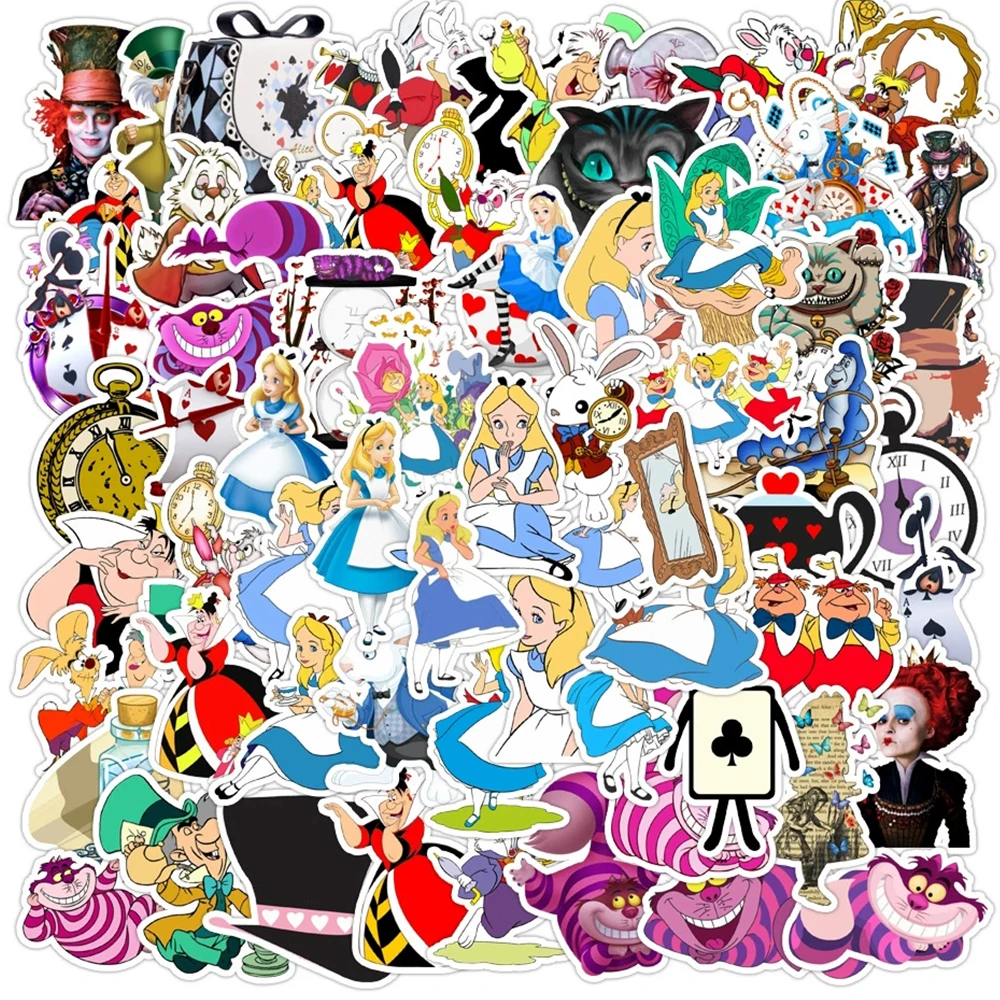 10/30/50/70pcs Funny Disney Anime Alice in Wonderland Stickers Cartoon Decals DIY Stationery Phone Luggage Cute Graffiti Sticker
10/30/50/70pcs Funny Disney Anime Alice in Wonderland Stickers Cartoon Decals DIY Stationery Phone Luggage Cute Graffiti Sticker