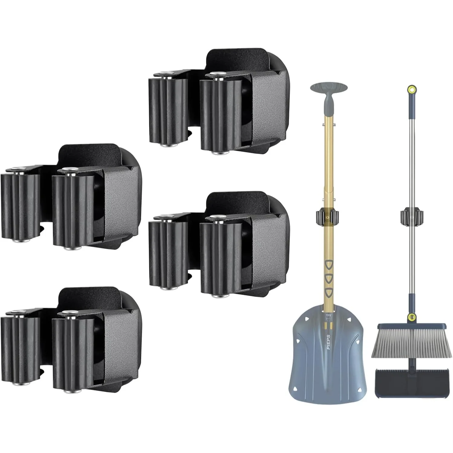Magnetic Broom and Mop Holder Wall Mount, Heavy Duty No Drill Over Door Organizer for RV Camper, 4 Pack
Magnetic Broom and Mop Holder Wall Mount, Heavy Duty No Drill Over Door Organizer for RV Camper, 4 Pack
