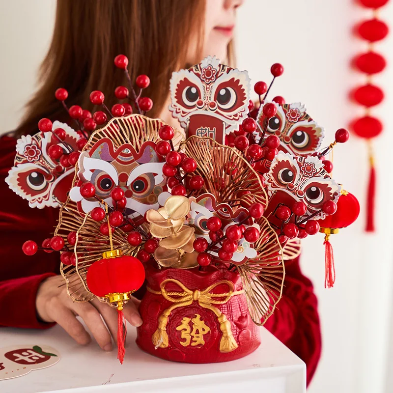 Simulation Holly Red Fruit New Year Spring Festival New Year Gifts New Year Decorations Simulation Flower Blessing Bucket Set
Simulation Holly Red Fruit New Year Spring Festival New Year Gifts New Year Decorations Simulation Flower Blessing Bucket Set