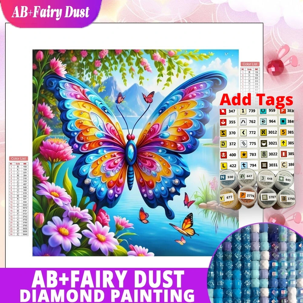 Fairy Dust AB Comes with DMC stickers Diamond Painting New Collection Butterfly Animal Flower Landscape RoundMosaic Decor For Ho 
Fairy Dust AB Comes with DMC stickers Diamond Painting New Collection Butterfly Animal Flower Landscape RoundMosaic Decor For Ho