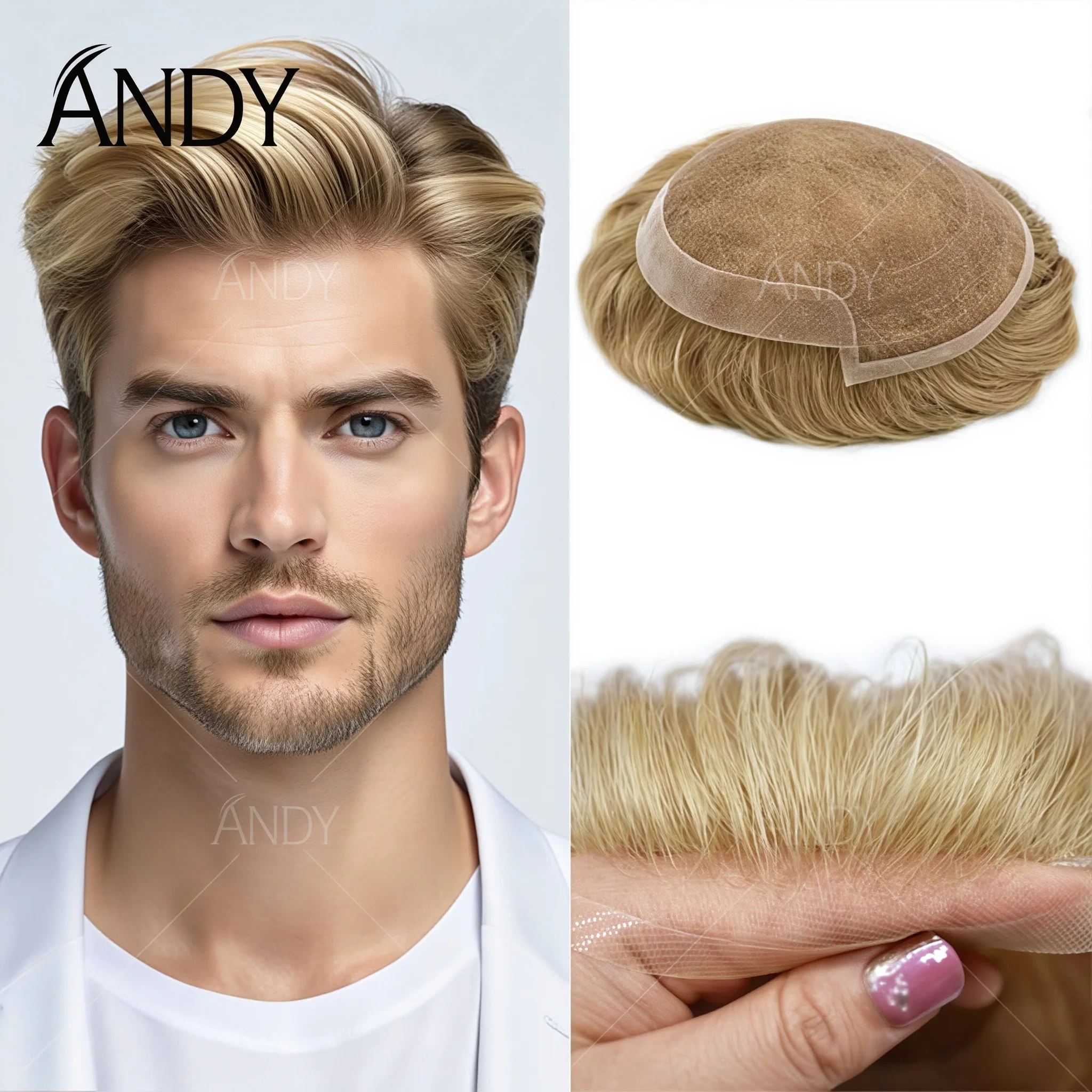 Invisible Breathable Men Hair Toupee 0.1mm Injection Skin Scalp Simulation Swiss Lace PU Mixed Base 100% Natural Real Human Hair
Invisible Breathable Men Hair Toupee 0.1mm Injection Skin Scalp Simulation Swiss Lace PU Mixed Base 100% Natural Real Human Hair