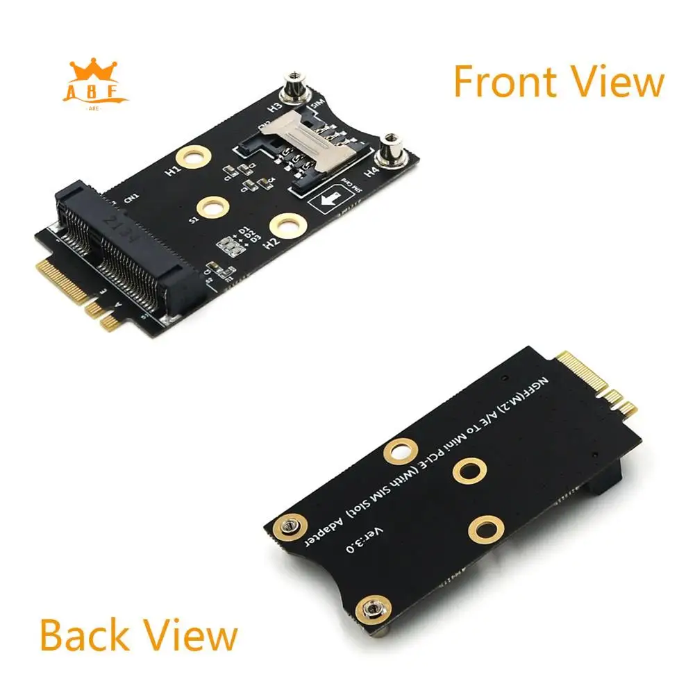 Адаптер Wi-Fi A08E-PCI-E к M.2 A/E со слотом для SIM-карты для модулей Wi-Fi/WWAN/LTE
Адаптер Wi-Fi A08E-PCI-E к M.2 A/E со слотом для SIM-карты для модулей Wi-Fi/WWAN/LTE