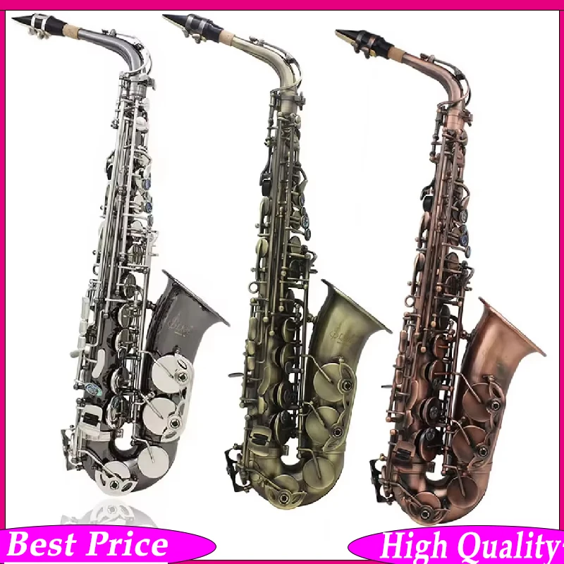 SLADE Retro Eb Alto Saxophone Abalone Shell Button Nickel Plated Carved Surface E Flat Instrument Sax With Accessories
SLADE Retro Eb Alto Saxophone Abalone Shell Button Nickel Plated Carved Surface E Flat Instrument Sax With Accessories