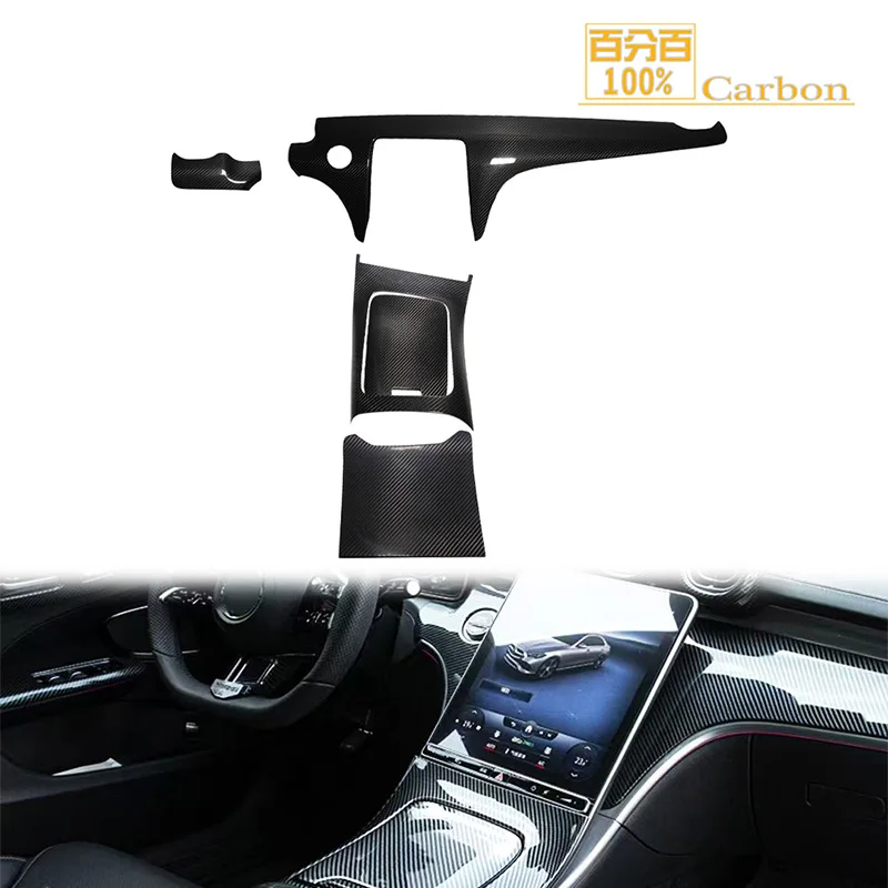 LHD Only For Mercedes C Class W206 2022up Interior Trims REAL Carbon Fiber Dashboard Console Panel Cover
LHD Only For Mercedes C Class W206 2022up Interior Trims REAL Carbon Fiber Dashboard Console Panel Cover