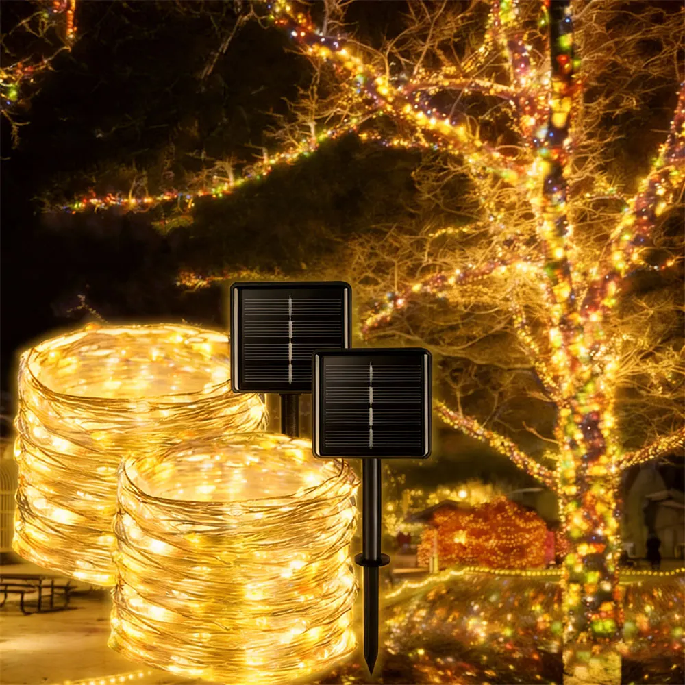 LED Outdoor Solar Garden Garland Lamp Fairy Copper Wire Light String Wedding Patio Ramadan Home Decoration Holiday Lighting
LED Outdoor Solar Garden Garland Lamp Fairy Copper Wire Light String Wedding Patio Ramadan Home Decoration Holiday Lighting