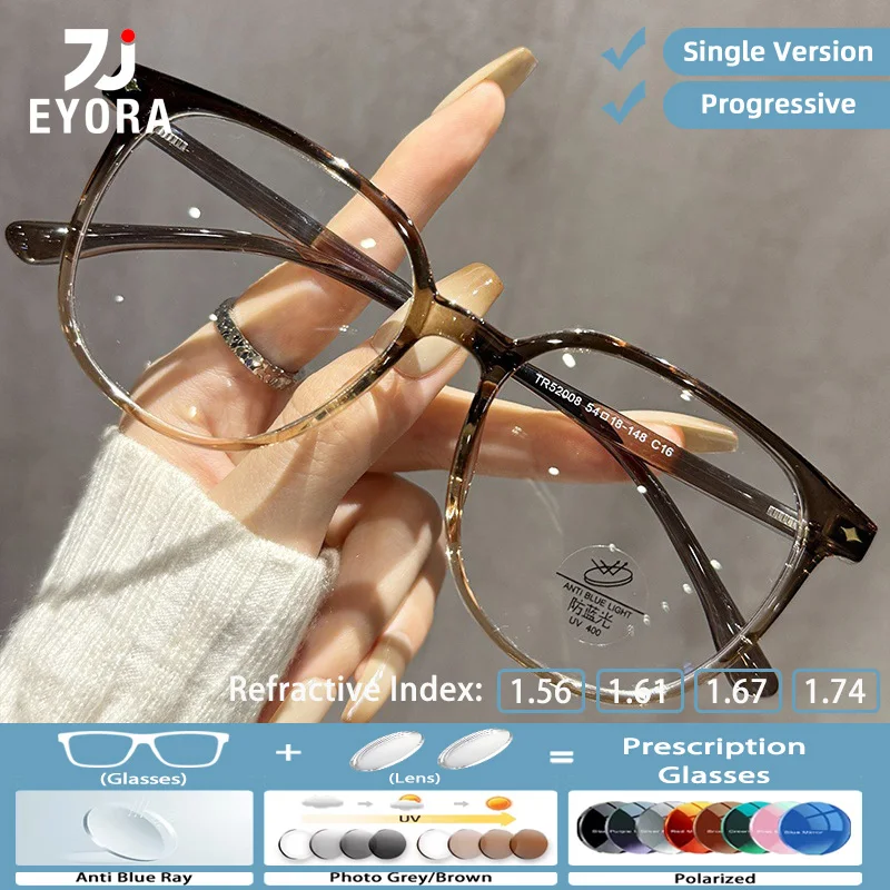 EYORA Casual Style Versatile Reading Glasses for Women Myopia and Hyperopia Anti Blue Light Progressive Photochromic Glasses
EYORA Casual Style Versatile Reading Glasses for Women Myopia and Hyperopia Anti Blue Light Progressive Photochromic Glasses
