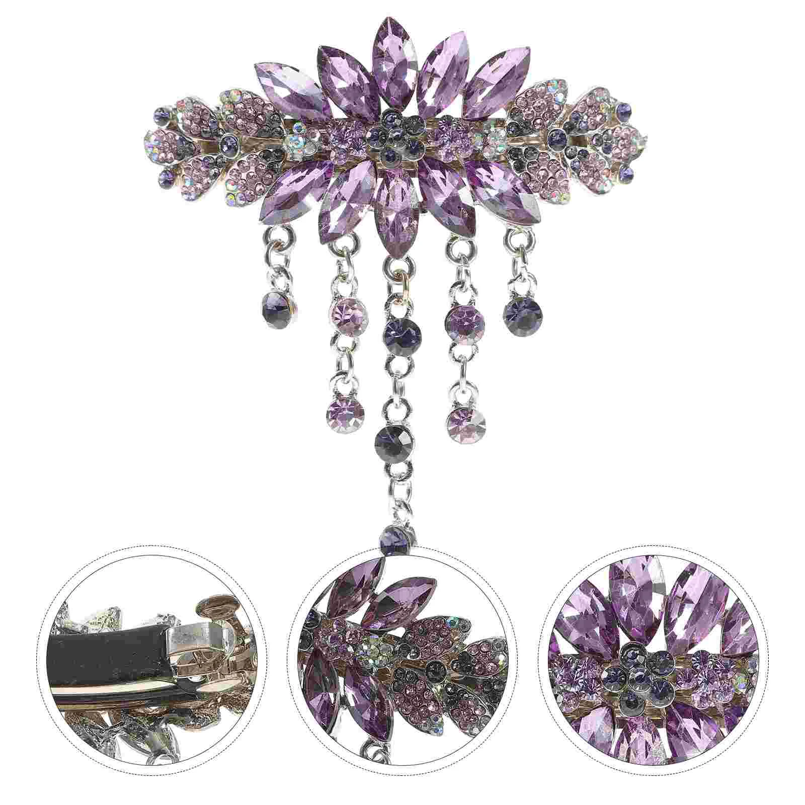 Wedding Hair Clip Rhinestone Flower Hairpin Spring Barrette Bridal Hair Grip spring hairpin wedding barrette
Wedding Hair Clip Rhinestone Flower Hairpin Spring Barrette Bridal Hair Grip spring hairpin wedding barrette