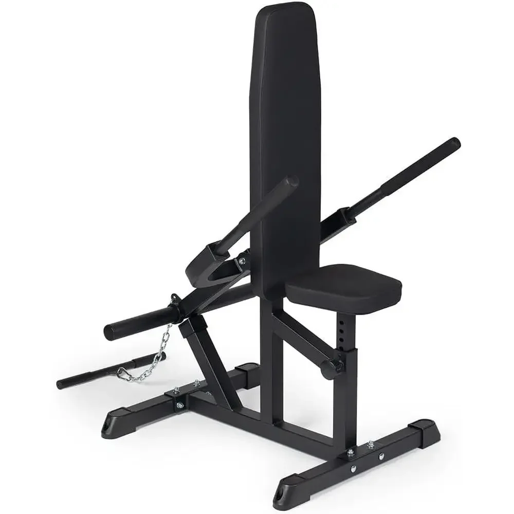 200 LB Capacity Plate Loaded Dip Station with Adjustable Seat and Curl Bar Feature
200 LB Capacity Plate Loaded Dip Station with Adjustable Seat and Curl Bar Feature