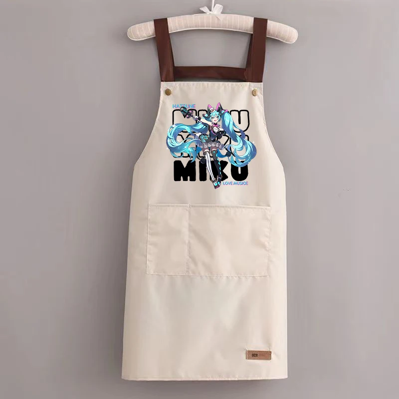 Hatsunes Miku Woman Apron Man Home Baking Restaurant Barbecue Beverage Apron Cartoon Waterproof Oil Resistant Sleeveless Pinafor
Hatsunes Miku Woman Apron Man Home Baking Restaurant Barbecue Beverage Apron Cartoon Waterproof Oil Resistant Sleeveless Pinafor