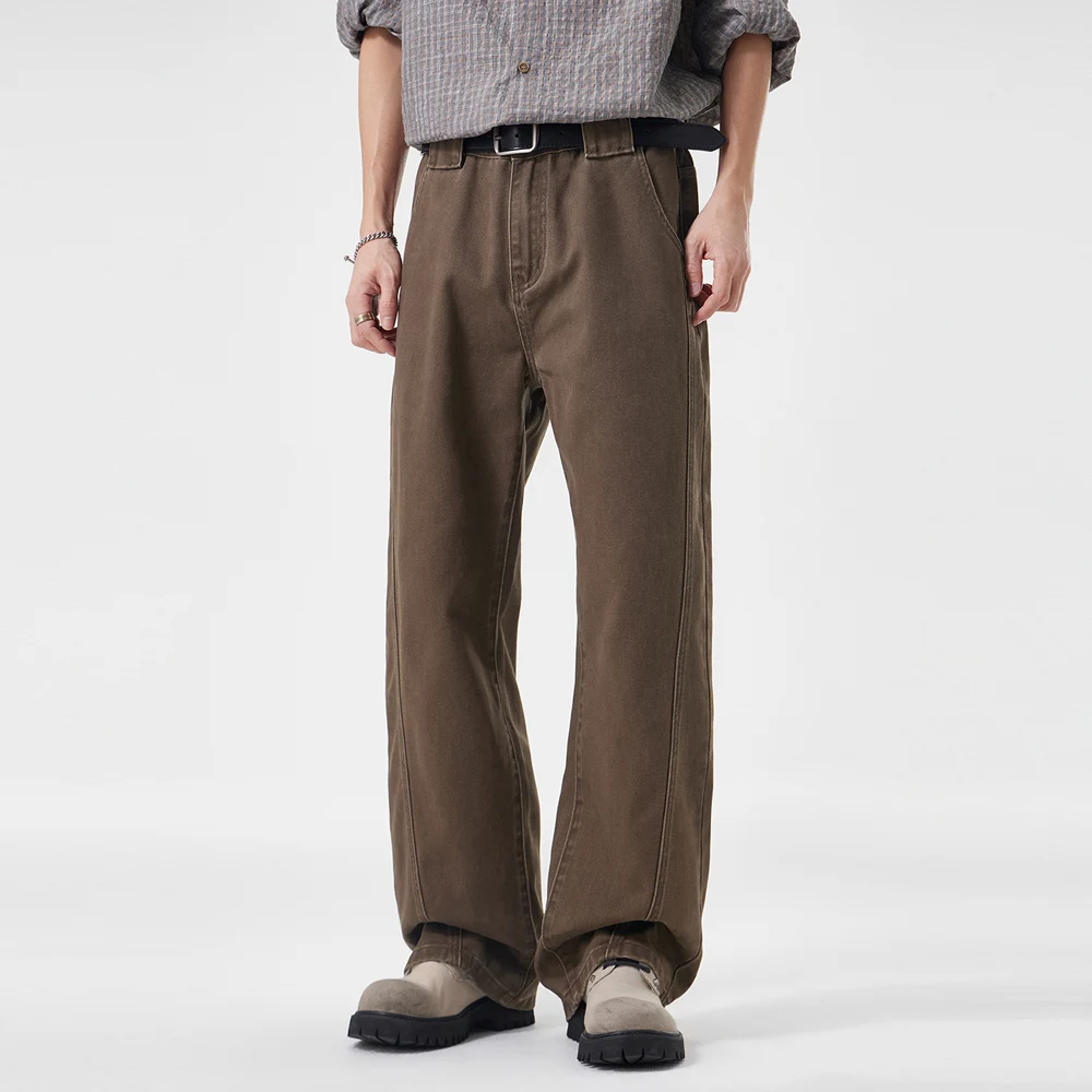 American Vintage Fashion High Street Casual Pant Men Streetwear Loose Straight Washed Cotton Wide Leg Cargo Pants Male Trousers
American Vintage Fashion High Street Casual Pant Men Streetwear Loose Straight Washed Cotton Wide Leg Cargo Pants Male Trousers