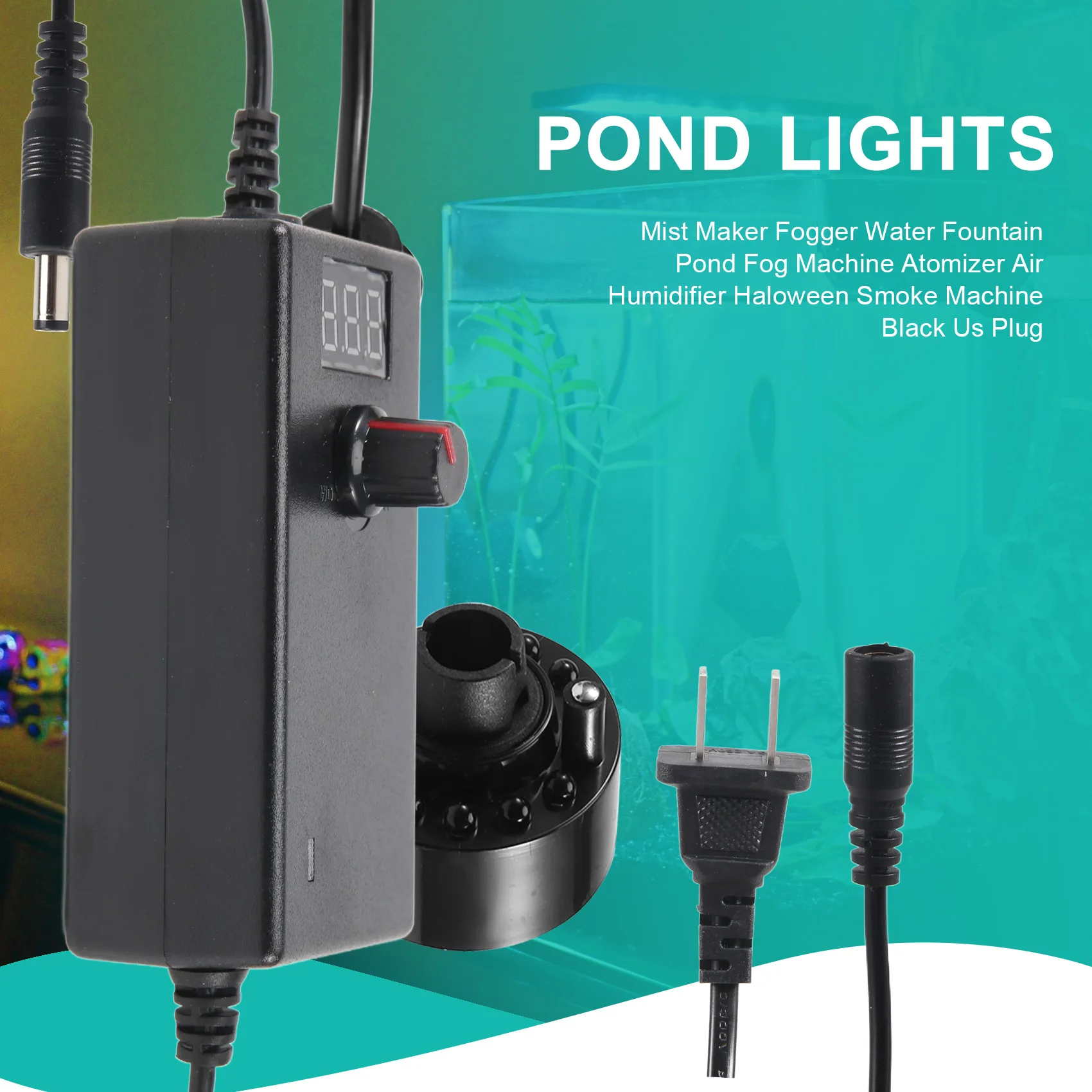 HOT!Mist Maker Fogger Water Fountain Pond Fog Machine Atomizer Air Humidifier Haloween Smoke Machine Black Us Plug
HOT!Mist Maker Fogger Water Fountain Pond Fog Machine Atomizer Air Humidifier Haloween Smoke Machine Black Us Plug