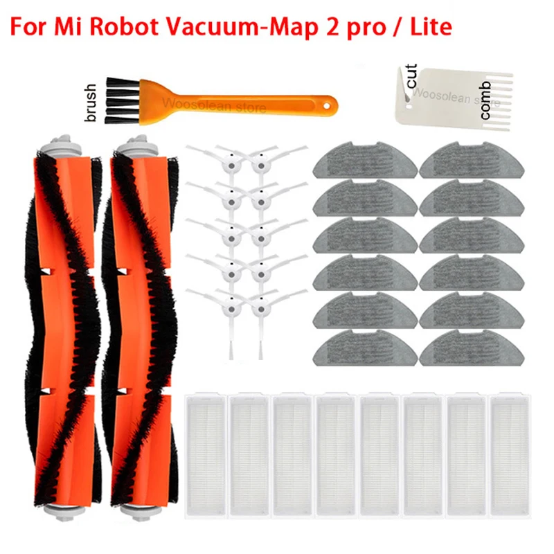 Filter Mop Main Brush For Xiaomi Mi Mop 2 Pro Robot Vacuum Cleaner Mijia Lite MJST1SHW MJSTL Side Brush Filter Spare Accessories
Filter Mop Main Brush For Xiaomi Mi Mop 2 Pro Robot Vacuum Cleaner Mijia Lite MJST1SHW MJSTL Side Brush Filter Spare Accessories