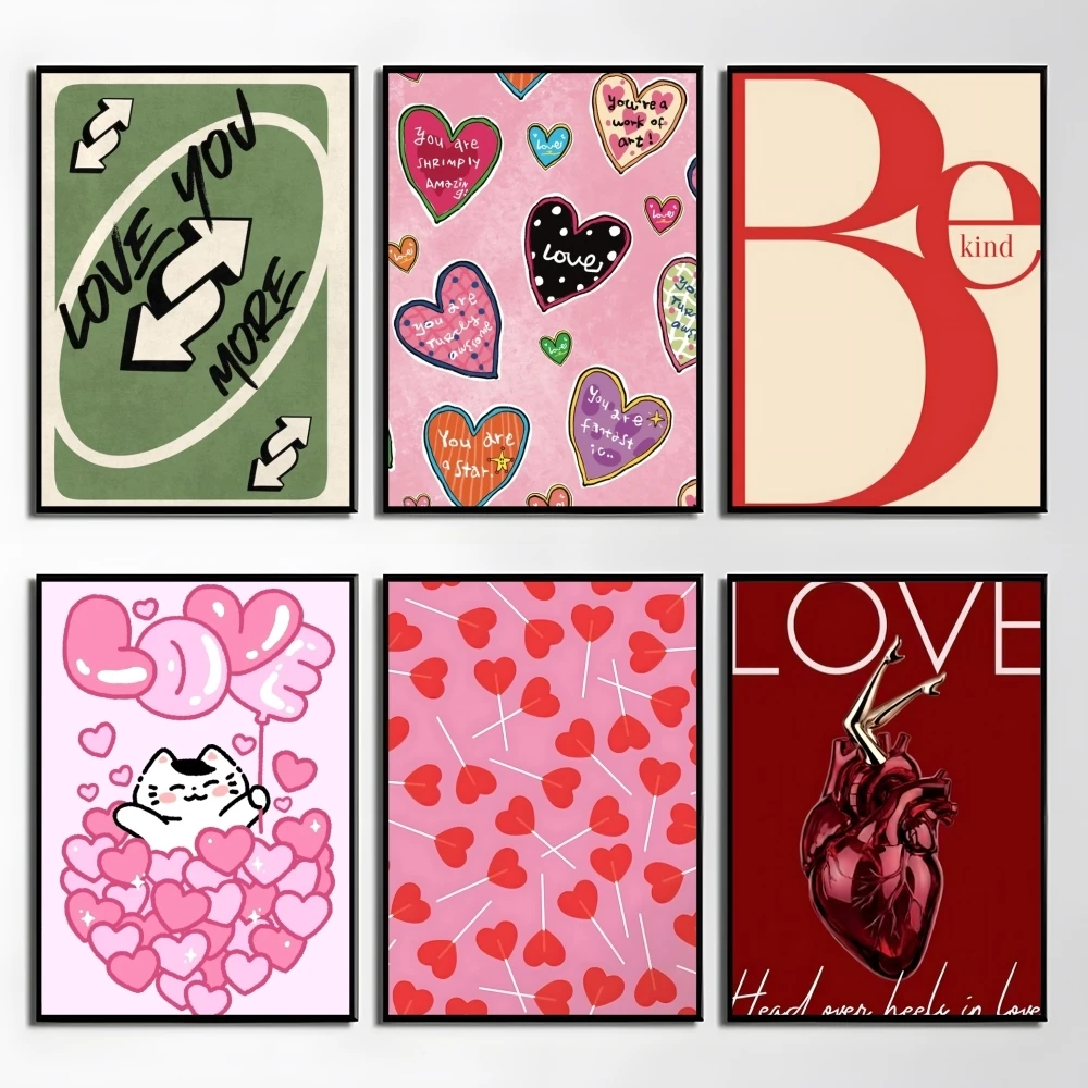 Valentine's Day Pink Red Love Poster HD Art Mural Wallart Waterproof Vintage Print Decor for Home Decoration DIY Durable
Valentine's Day Pink Red Love Poster HD Art Mural Wallart Waterproof Vintage Print Decor for Home Decoration DIY Durable