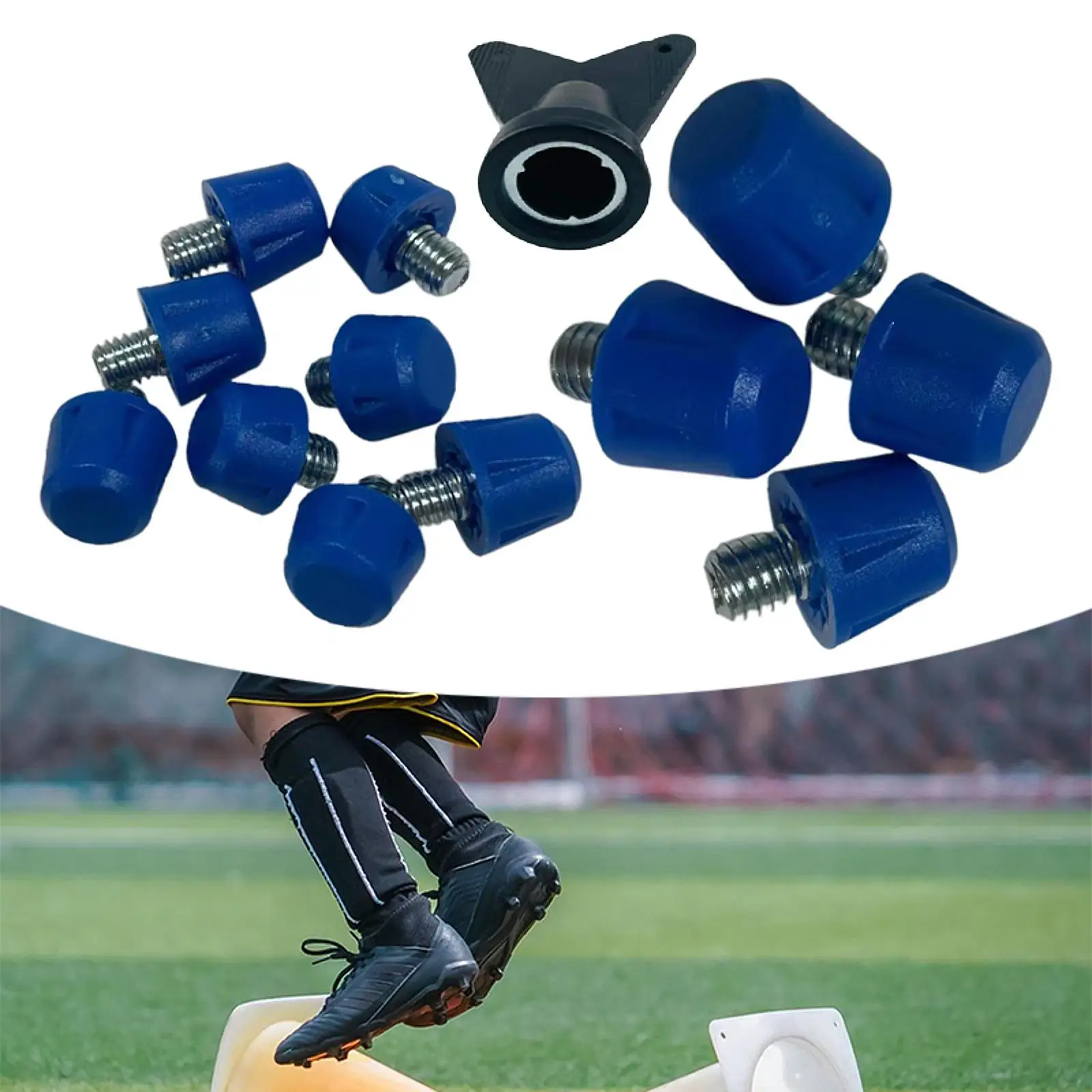 Nylon Football Shoe Spikes Studs Set with Wrench Sports Cleats Replacement for Youth and Adult
Nylon Football Shoe Spikes Studs Set with Wrench Sports Cleats Replacement for Youth and Adult