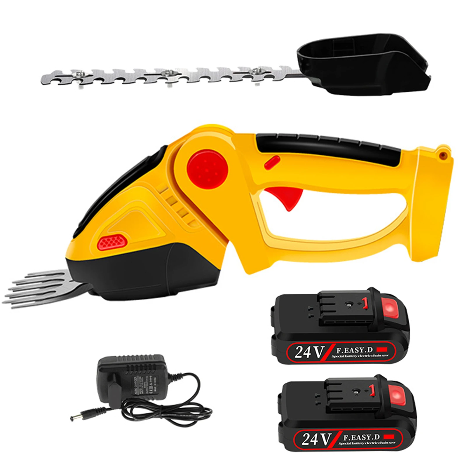2 in 1 Cordless Electric Hedge Trimmer 24V Household Lawn Mower Rechargeable Pruning Shear Mower Garden Tools
2 in 1 Cordless Electric Hedge Trimmer 24V Household Lawn Mower Rechargeable Pruning Shear Mower Garden Tools