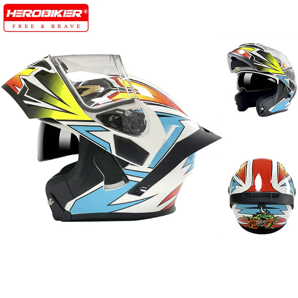 Casco Moto Motorcycle Helmet Sun Protection Helmets Flip Up Helmet Four Seasons Summer Racing Helmet For Men Woman ABS Material
Casco Moto Motorcycle Helmet Sun Protection Helmets Flip Up Helmet Four Seasons Summer Racing Helmet For Men Woman ABS Material