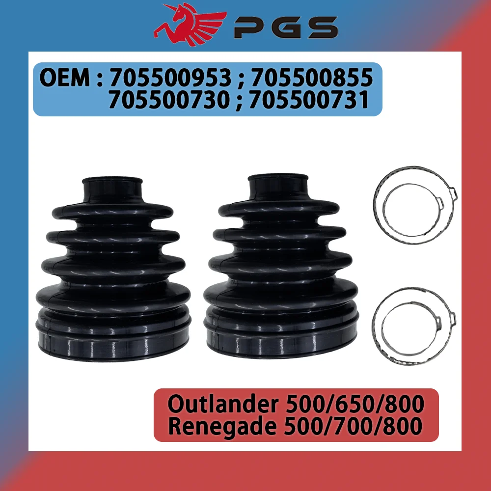 Rear Axle Inner Outer CV Boot Kit 705500953 Rubber Dust Cover Boot Joint Replacement for Polaris Sportsman 500 HO EFI 4X4
Rear Axle Inner Outer CV Boot Kit 705500953 Rubber Dust Cover Boot Joint Replacement for Polaris Sportsman 500 HO EFI 4X4