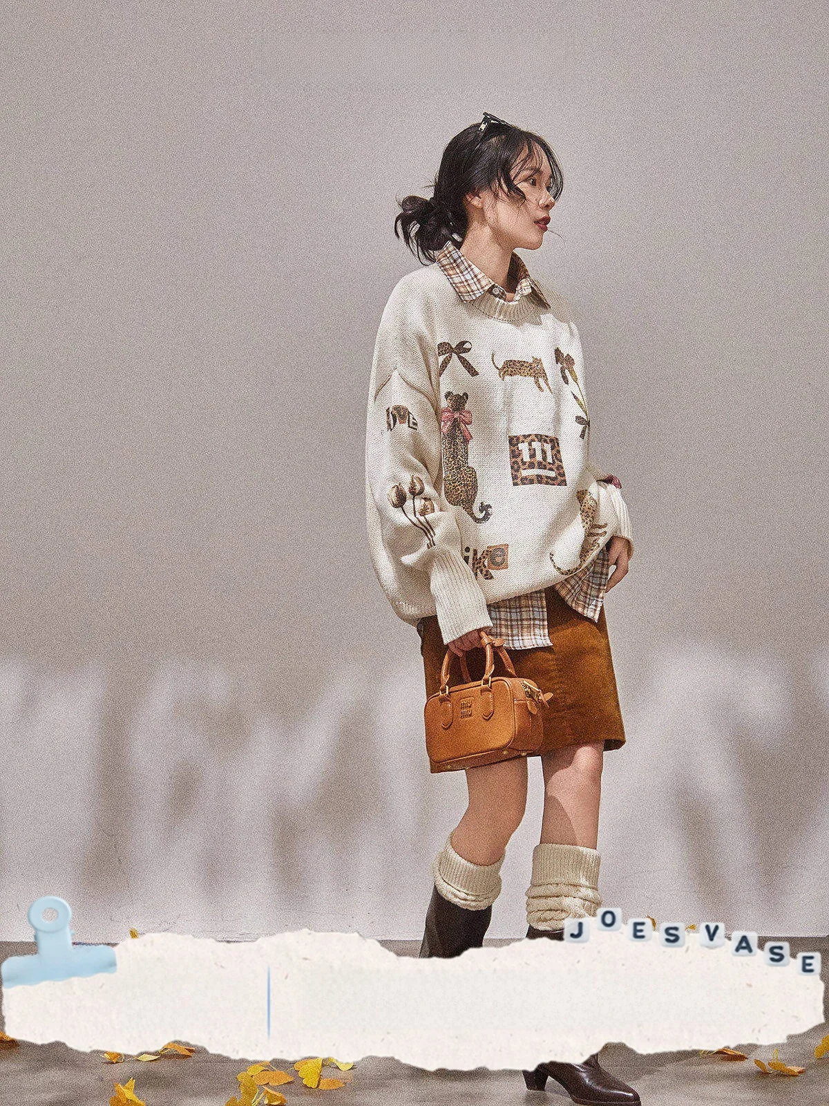 Loose Knitted Beige Sweater Women's Faion Autumn New Arrival Jia Yu Hua Zun X LAB Wildern Fun Vintage Sle Top
Loose Knitted Beige Sweater Women's Faion Autumn New Arrival Jia Yu Hua Zun X LAB Wildern Fun Vintage Sle Top
