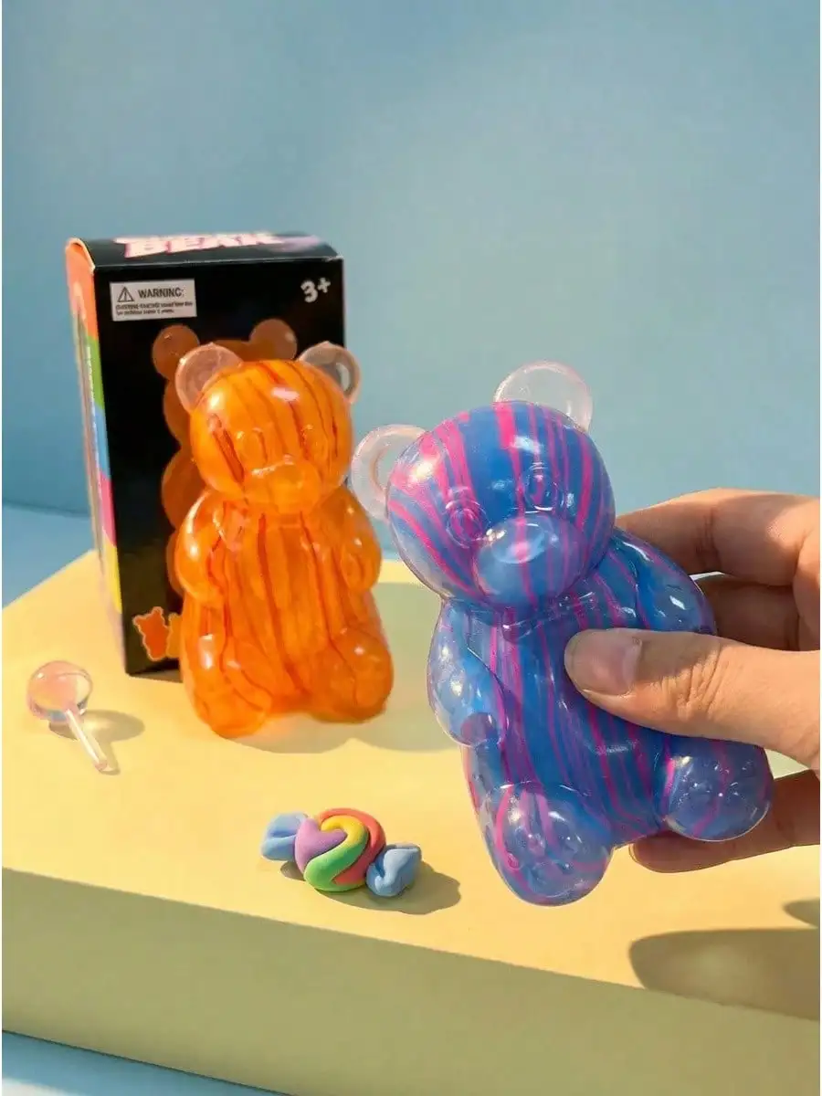 2026 New Arrival Cute Bear Squeeze Sensory Fidget Toys, Fluid Bear Flowing Malt Bear Random Color Stress Relief Anxiety Relief Toy For Kids Adults Teens, Adorable Decompression Toy For Birthday Gifts Gift Bag Fillers Party Favors
2026 New Arrival Cute Bear Squeeze Sensory Fidget Toys, Fluid Bear Flowing Malt Bear Random Color Stress Relief Anxiety Relief Toy For Kids Adults Teens, Adorable Decompression Toy For Birthday Gifts Gift Bag Fillers Party Favors