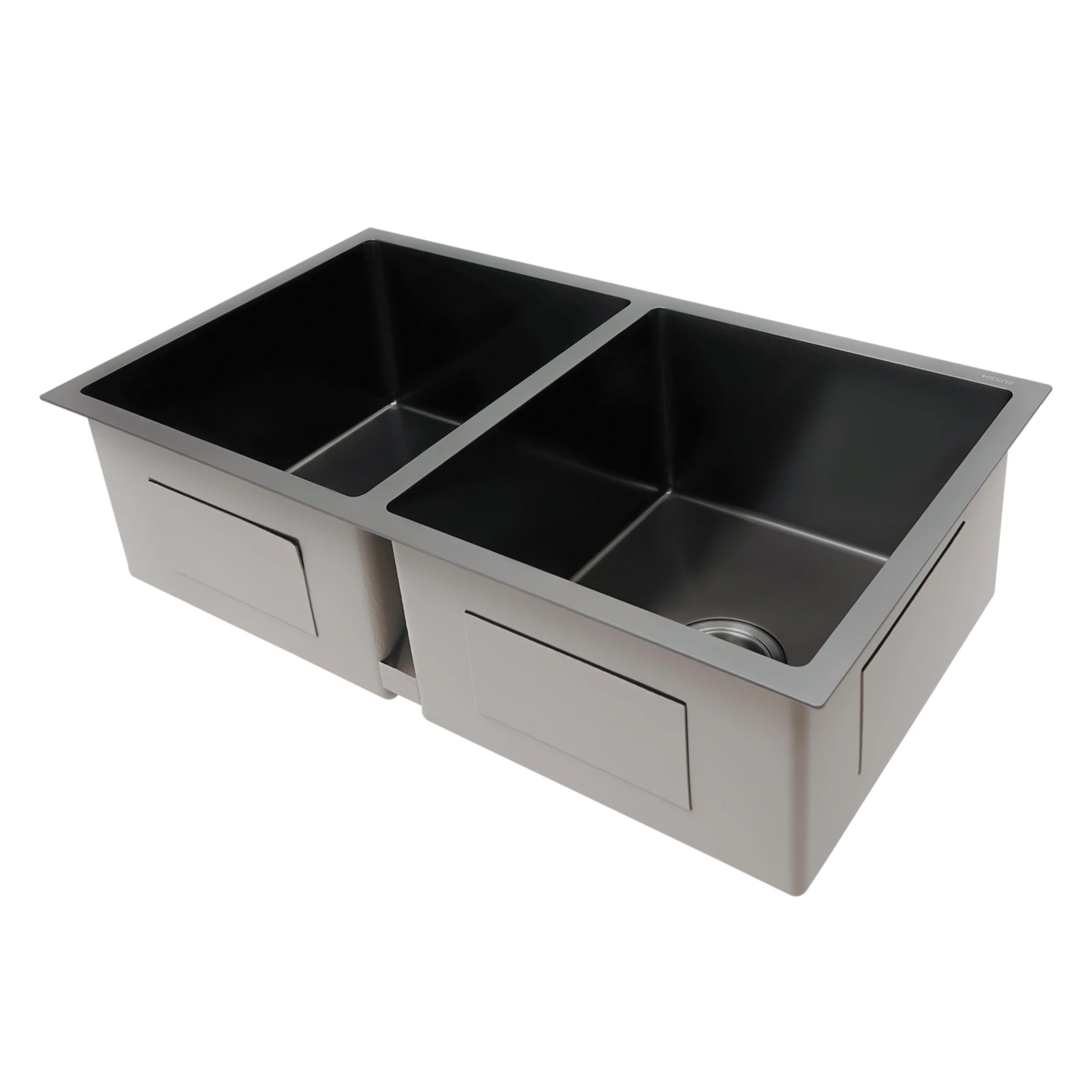 304 Stainless Steel Kitchen Sink Two Bowls Bar Sink Large Capacity 32x18x9 Inch 3mm Thick Panel for Quiet Efficient Cleaning
304 Stainless Steel Kitchen Sink Two Bowls Bar Sink Large Capacity 32x18x9 Inch 3mm Thick Panel for Quiet Efficient Cleaning