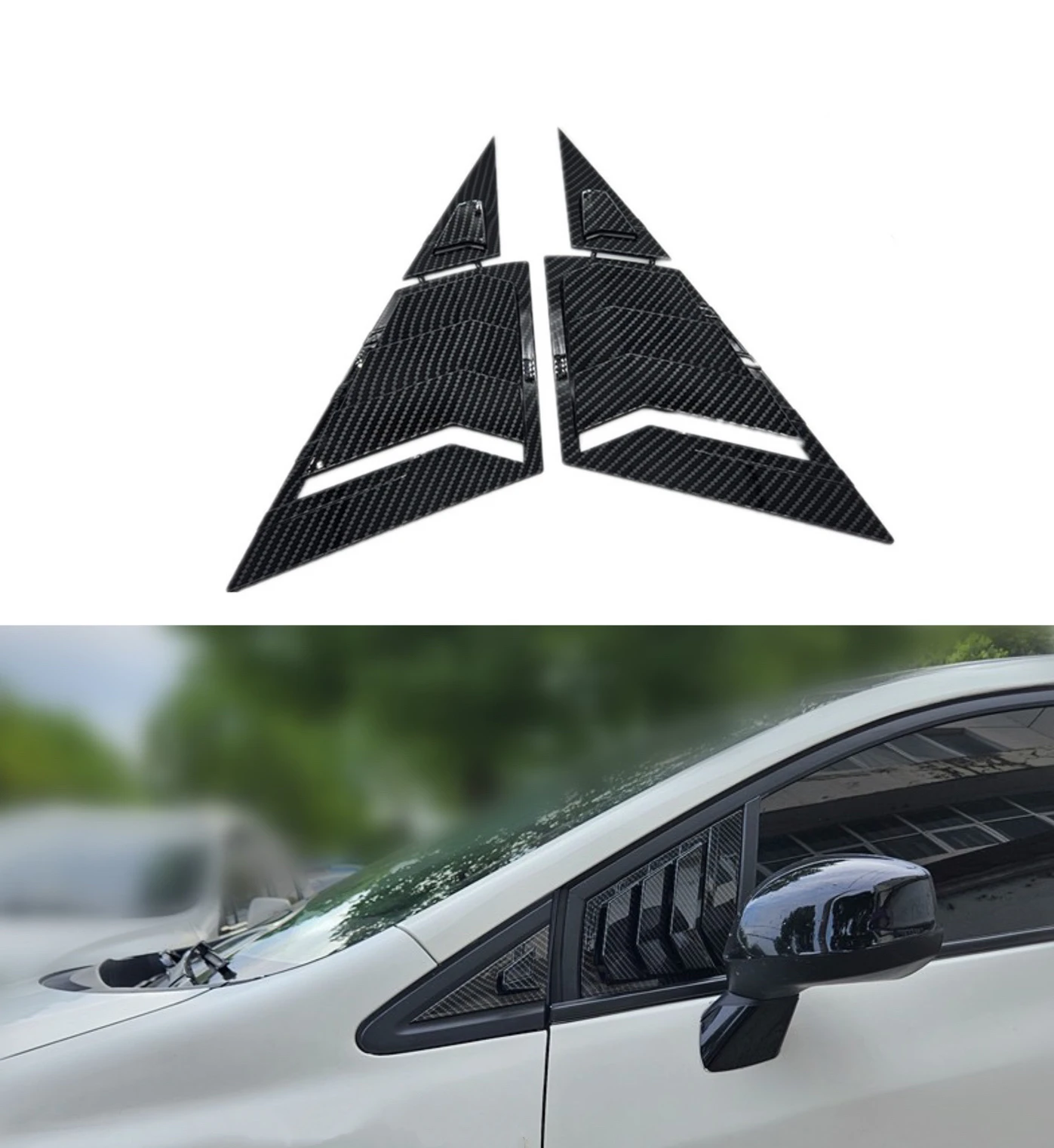 Car Styling For Honda Civic Sedan 9th 2011-2015 Front Triangle Window Blind Shades Louver Vent Cover Sticker Trim Accessories
Car Styling For Honda Civic Sedan 9th 2011-2015 Front Triangle Window Blind Shades Louver Vent Cover Sticker Trim Accessories