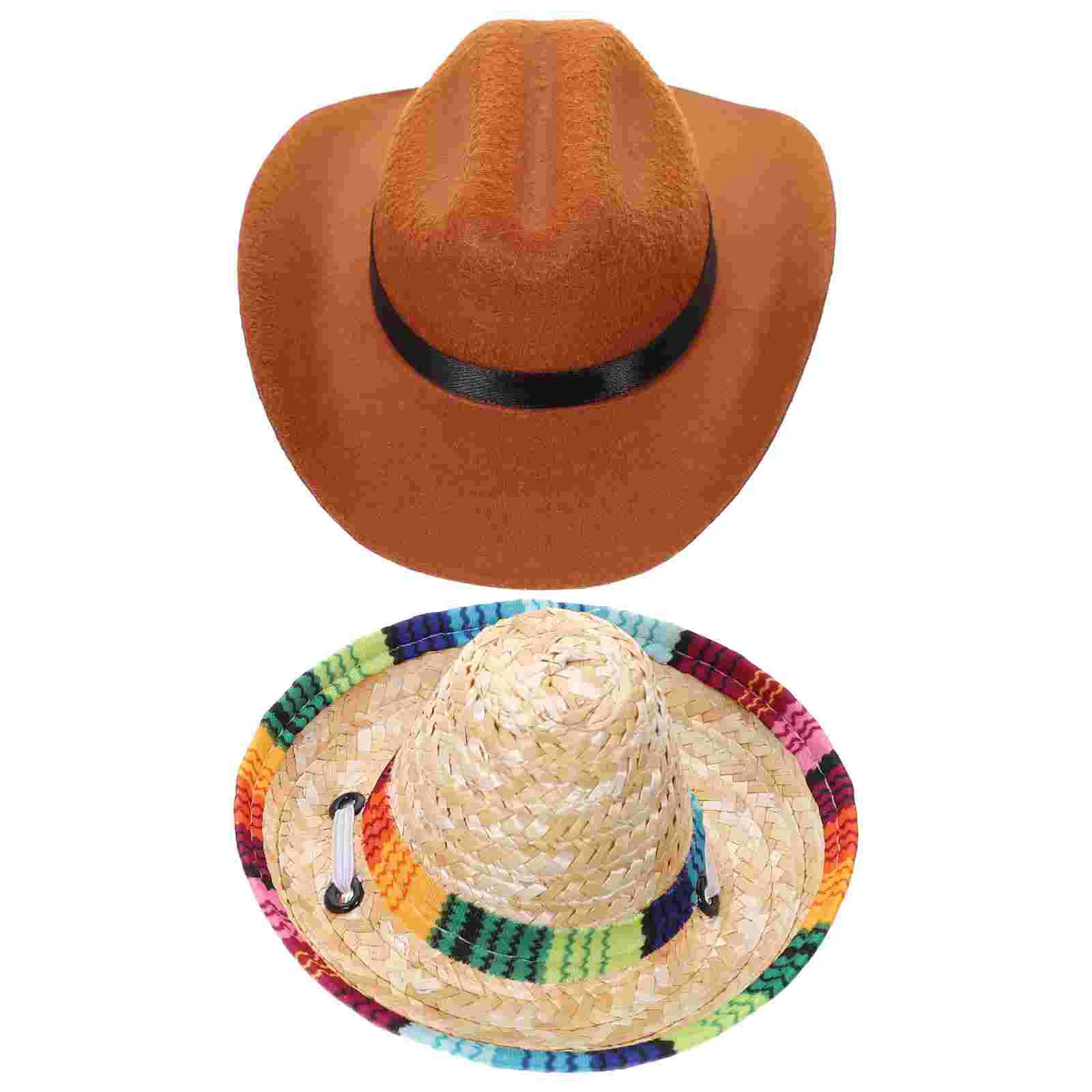 2 Pcs Pet Cowboy Hat Hats for Dogs Small Puppy Cat Straw Supplies Decorative Party Headwear Lovely Crafts
2 Pcs Pet Cowboy Hat Hats for Dogs Small Puppy Cat Straw Supplies Decorative Party Headwear Lovely Crafts