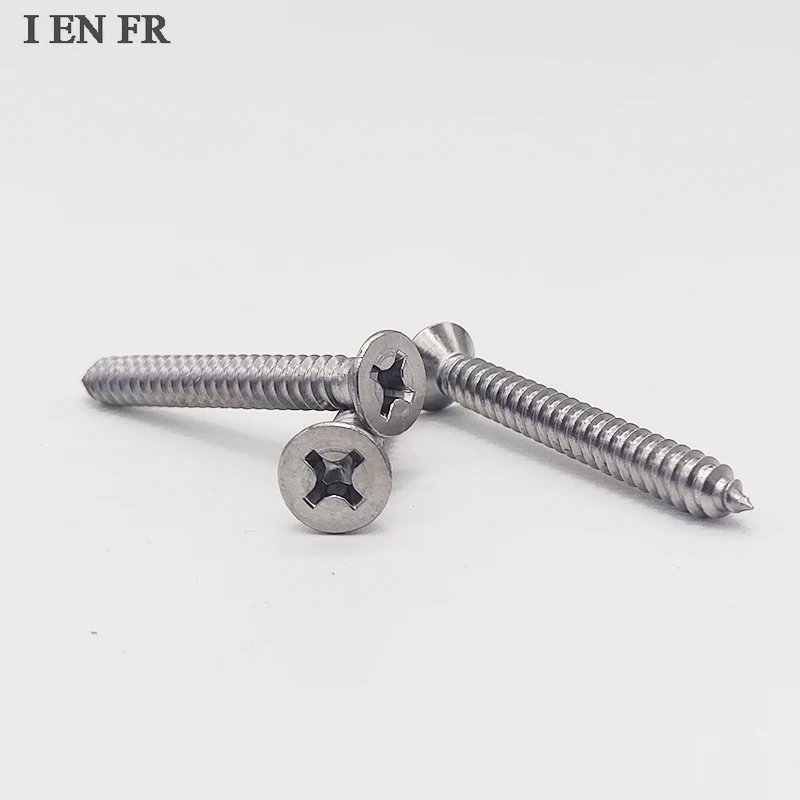 10/25/50pcs/lot 304 A2 Stainless Steel M2.9 M3.5 M4.2 To M5.5 Cross Phillips Flat Countersunk Head Self-tapping Wood Screw GB846
10/25/50pcs/lot 304 A2 Stainless Steel M2.9 M3.5 M4.2 To M5.5 Cross Phillips Flat Countersunk Head Self-tapping Wood Screw GB846