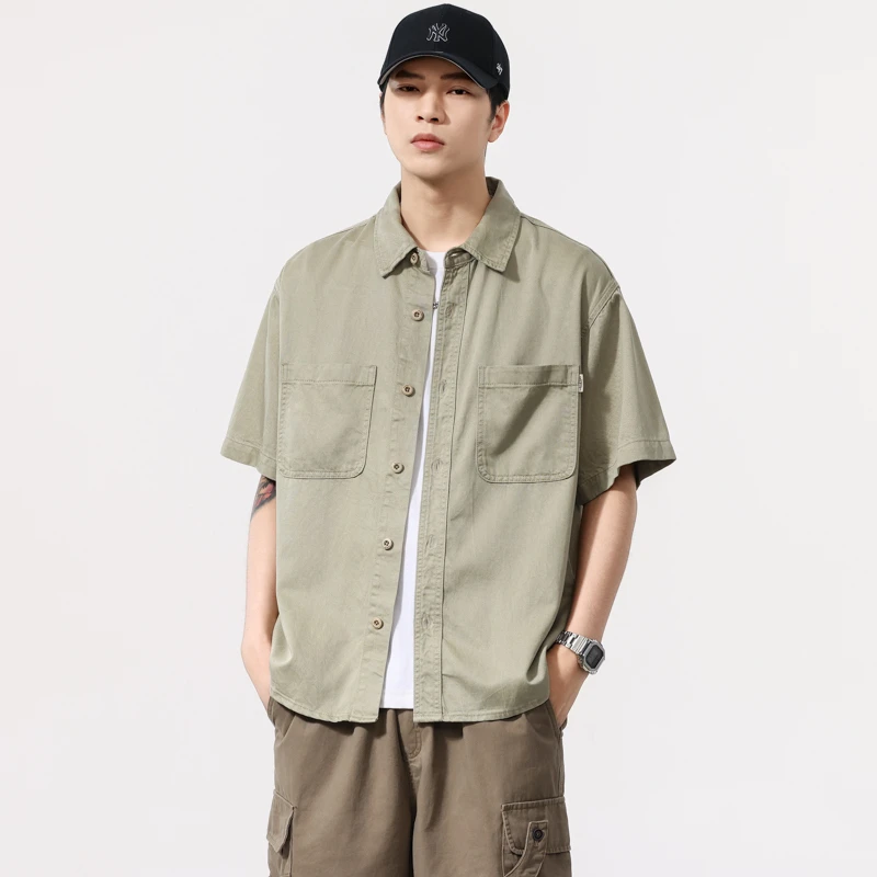 Men Wash Lyocell Cotton Vintage Loose Casual Summer Streetwear Lightweight Thin Fashion Plus Size Short Sleeve Cargo Shirts
Men Wash Lyocell Cotton Vintage Loose Casual Summer Streetwear Lightweight Thin Fashion Plus Size Short Sleeve Cargo Shirts