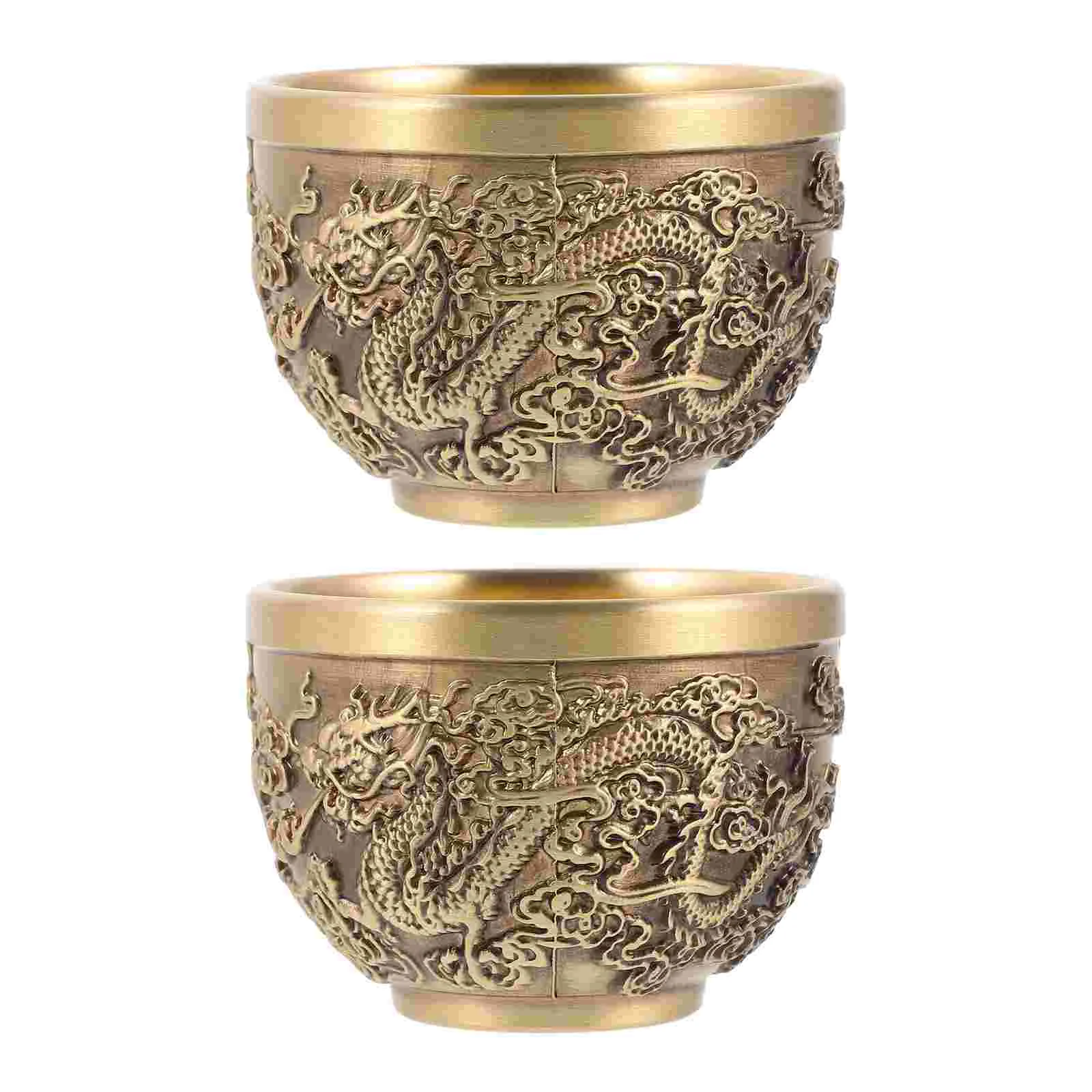2 Pcs Dragon Vintage Brass Teacup Retro Copper Teaware Office Decor Dragon Pattern Teacup Sturdy Material
2 Pcs Dragon Vintage Brass Teacup Retro Copper Teaware Office Decor Dragon Pattern Teacup Sturdy Material
