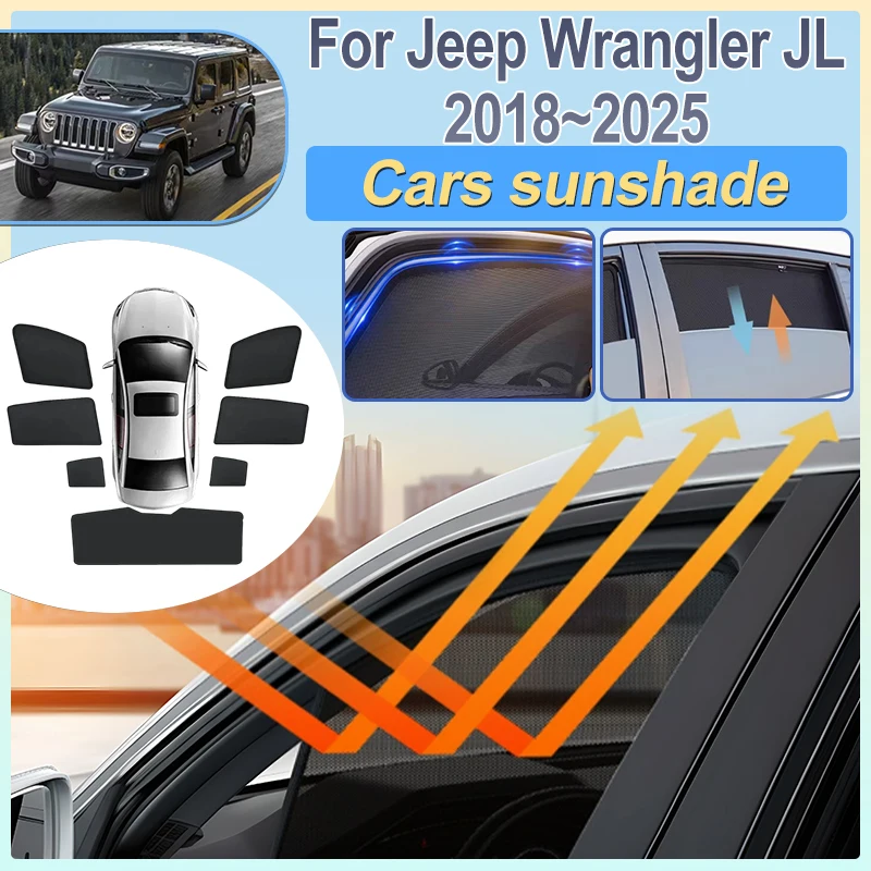 For Jeep Wrangler JL Rubicon 2018-2025 5-Door Car Net Mesh Sun Shade Windshield Window Visor Privacy Sun Shields Auto Accesorios
For Jeep Wrangler JL Rubicon 2018-2025 5-Door Car Net Mesh Sun Shade Windshield Window Visor Privacy Sun Shields Auto Accesorios