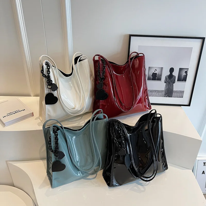 Glossy dopamine women's bag new multi-color shoulder bag large bag texture youth handheld commuter tote Reflections bag
Glossy dopamine women's bag new multi-color shoulder bag large bag texture youth handheld commuter tote Reflections bag