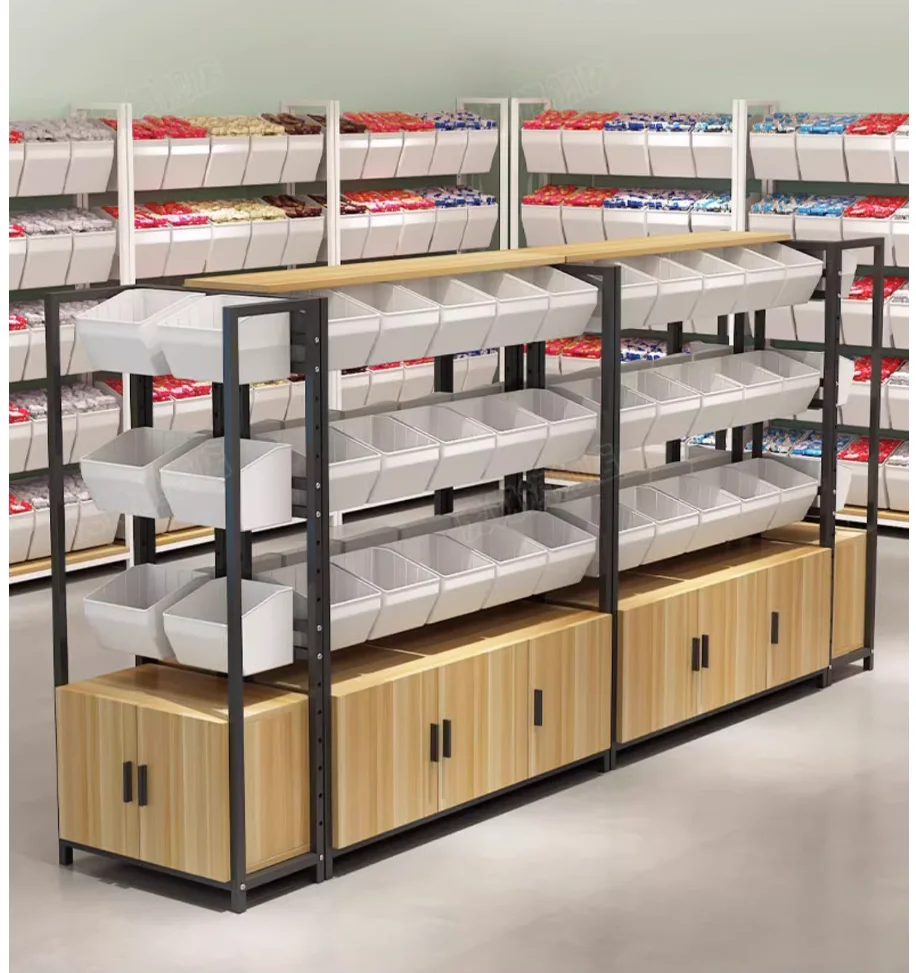 Snack shelves Supermarket convenience store small food display shelf single side against the wall snack multi-layer island displ
Snack shelves Supermarket convenience store small food display shelf single side against the wall snack multi-layer island displ