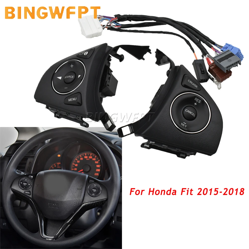 Car Styling Multifunction Steering Wheel Audio Radio Cruise Control Buttons For Honda Fit 2015 2016 2017 2018 XRV HRV Auto Part
Car Styling Multifunction Steering Wheel Audio Radio Cruise Control Buttons For Honda Fit 2015 2016 2017 2018 XRV HRV Auto Part