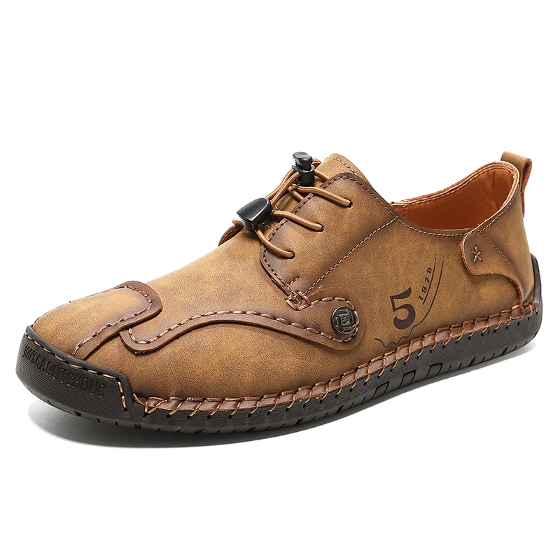 Мужская повседневная обувь ручной работы большого размера, дышащие туфли на плоской подошве 38–48, повседневная кожаная обувь, мужские лоферы 
Мужская повседневная обувь ручной работы большого размера, дышащие туфли на плоской подошве 38–48, повседневная кожаная обувь, мужские лоферы