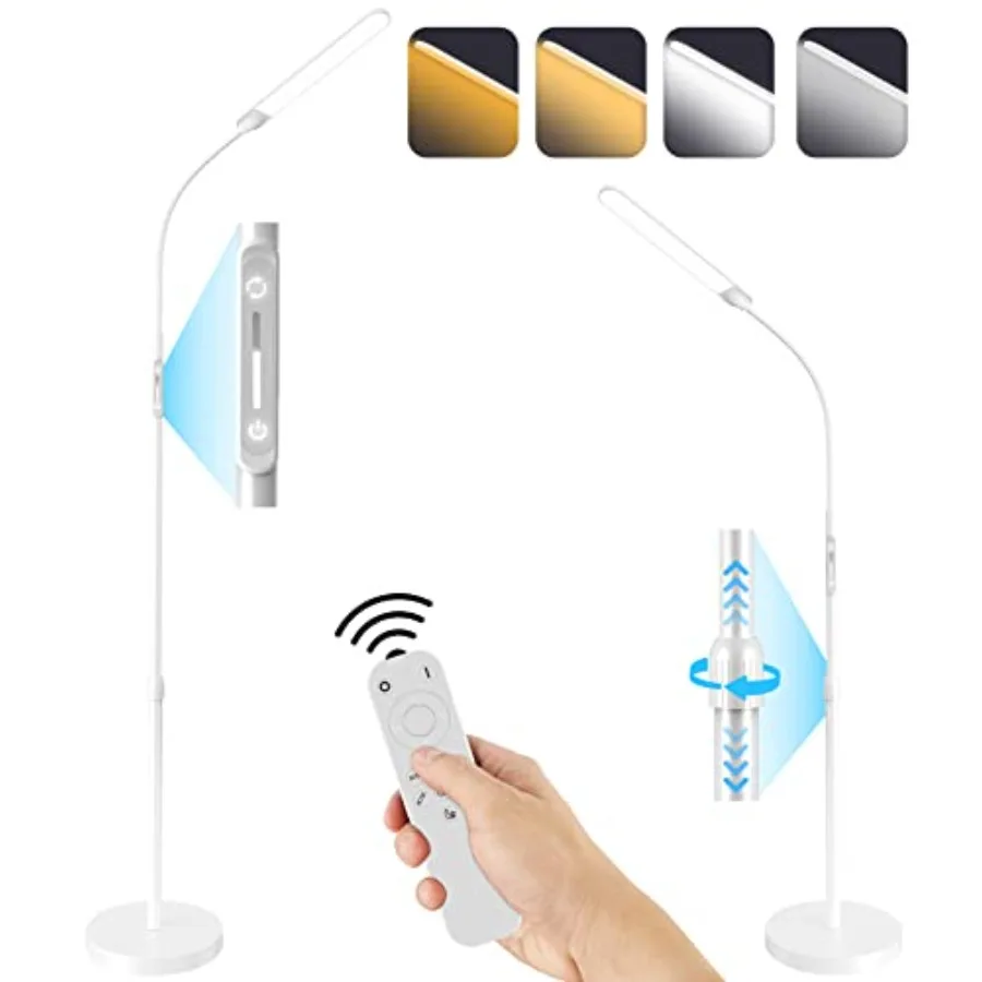 Led Floor LampModern Reading Adjustable Standing Height 4 Colors and Stepless Brightness Work Lamp for Living Room Bedroom Read
Led Floor LampModern Reading Adjustable Standing Height 4 Colors and Stepless Brightness Work Lamp for Living Room Bedroom Read