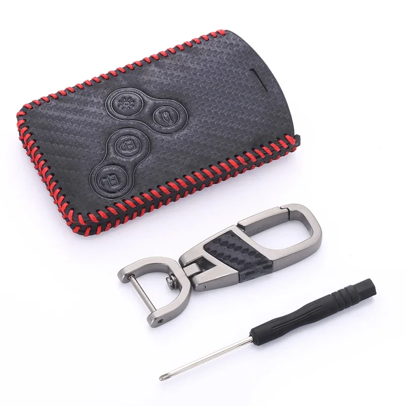Leather Key Package Cover with Keychain 4 Buttons Car Styling Cover Case for Renault Koleos Laguna 2 3 Kadjar Megane 1 2 3 Clio
Leather Key Package Cover with Keychain 4 Buttons Car Styling Cover Case for Renault Koleos Laguna 2 3 Kadjar Megane 1 2 3 Clio