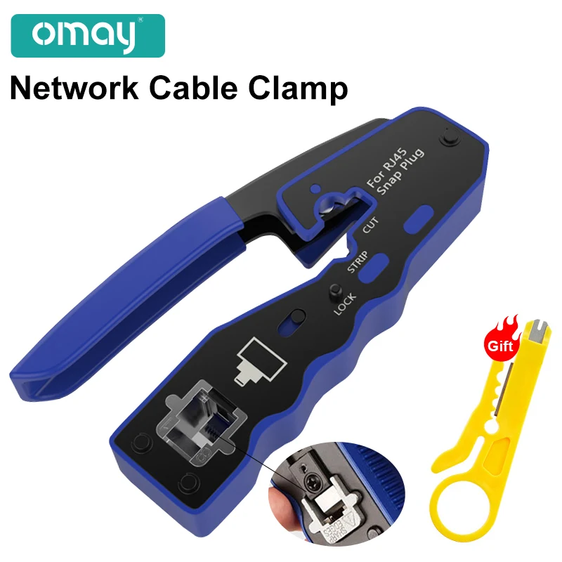 RJ45 UTP Crimper Network Tools Ethernet Cable Stripper Through-hole Connector CAT5/6/7/8 Pliers Pressing Wire Clamp Tongs Clip
RJ45 UTP Crimper Network Tools Ethernet Cable Stripper Through-hole Connector CAT5/6/7/8 Pliers Pressing Wire Clamp Tongs Clip