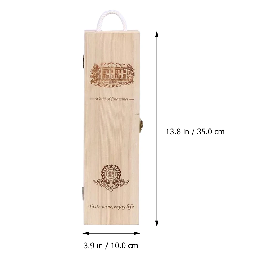 1pc Solid Wood Red Wine Packaging Box Retro Portable Gift Case For Holiday Party Vintage Wine Bottle Storage Kitchen Bar Tool
1pc Solid Wood Red Wine Packaging Box Retro Portable Gift Case For Holiday Party Vintage Wine Bottle Storage Kitchen Bar Tool