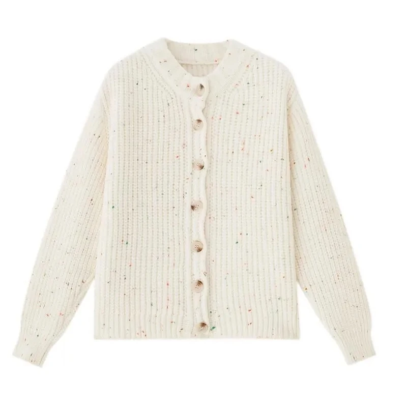 Colorful Dots O-Neck Knitted Cardigan WomerComfortable Cardigan Female Long Sleeved Knitted Loose Cardigan Autumn Winter
Colorful Dots O-Neck Knitted Cardigan WomerComfortable Cardigan Female Long Sleeved Knitted Loose Cardigan Autumn Winter