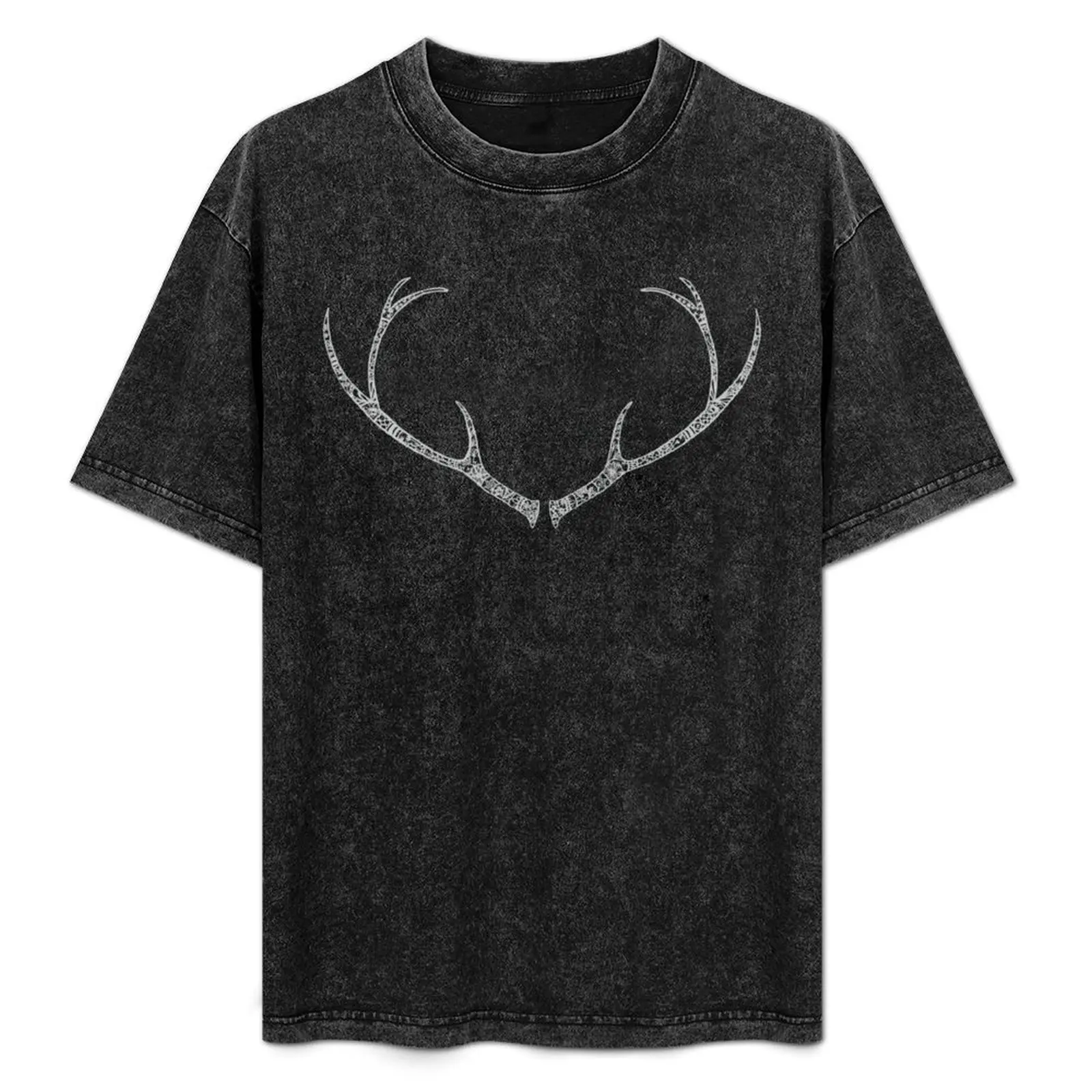 Paper-Cut Antlers T-Shirt Relaxed Fit Casual Short Sleeve Top
Paper-Cut Antlers T-Shirt Relaxed Fit Casual Short Sleeve Top