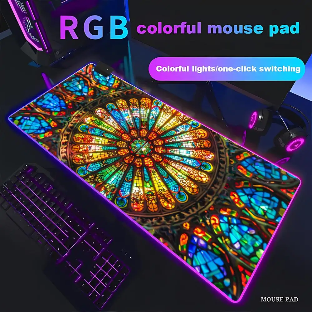 HYBXAXC Vintage Mandala Art Mouse Pad Animation Games Beautiful RGB Pad Gamer Large LED Light XXL PC Computer pad Non-slip Decor
HYBXAXC Vintage Mandala Art Mouse Pad Animation Games Beautiful RGB Pad Gamer Large LED Light XXL PC Computer pad Non-slip Decor