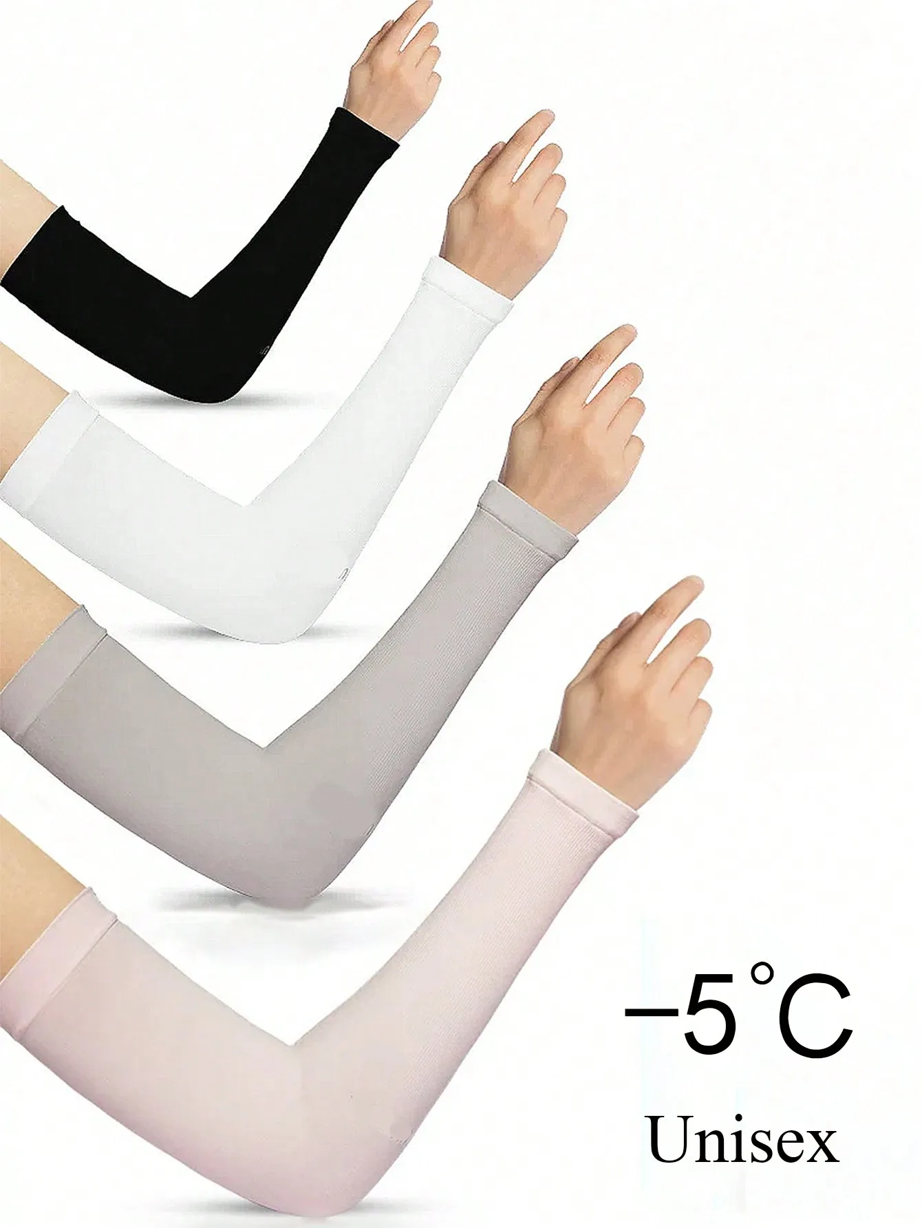 4 Pairs Women Solid Black White Beige Tube Arm Sleeves, Fabric Sun Protection Cover
4 Pairs Women Solid Black White Beige Tube Arm Sleeves, Fabric Sun Protection Cover